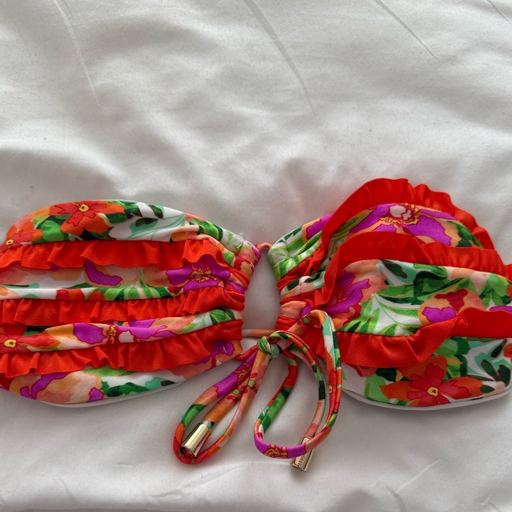 Hello Molly Multicolor Floral Bikini Top
